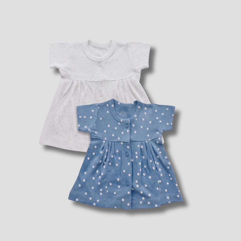 Newborn Cotton Frock Combo | Pack of 2