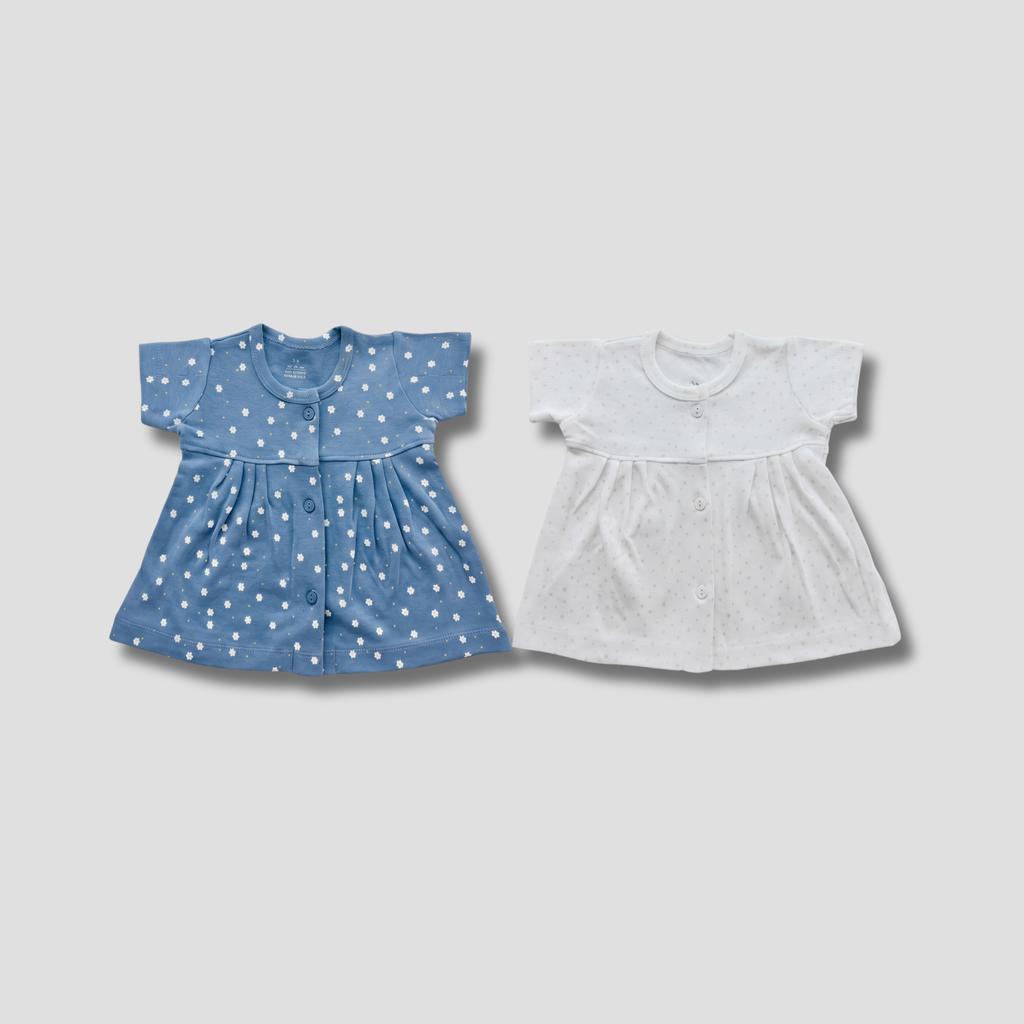 Newborn Cotton Frock Combo | Pack of 2