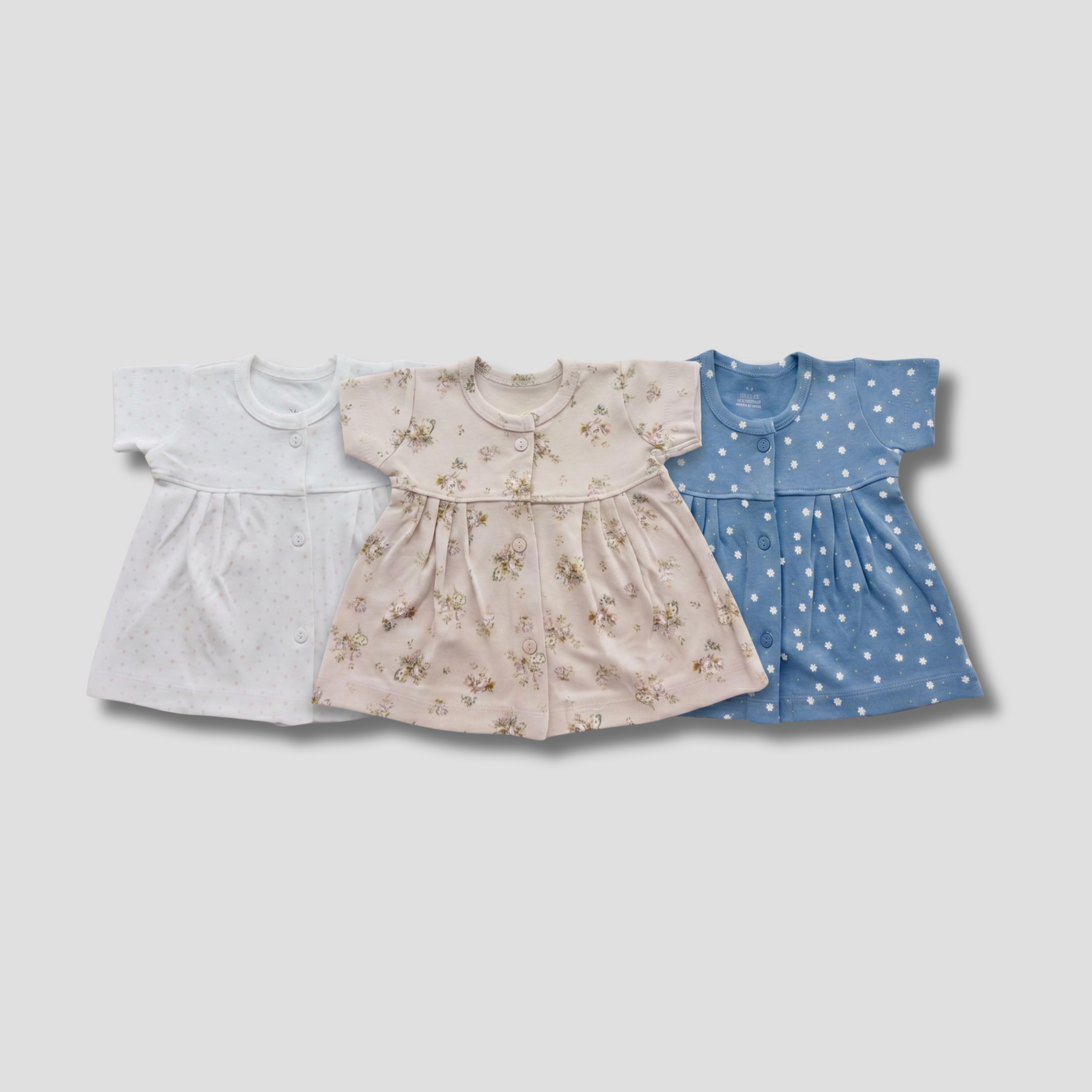 Newborn Cotton Frock Combo | Pack of 3